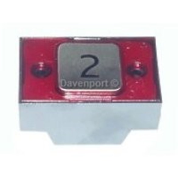 Push button 24V with 2 contacts square typ Halo illumination "2"