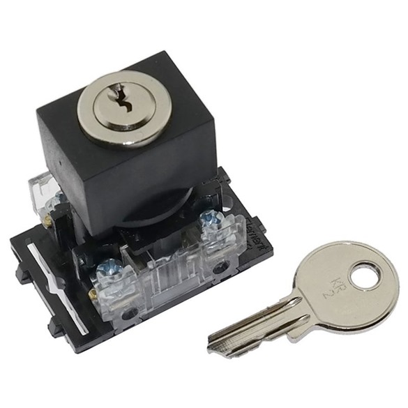 Key switch RES-11-6-KR2 NO/NC, locking KR2, spring return