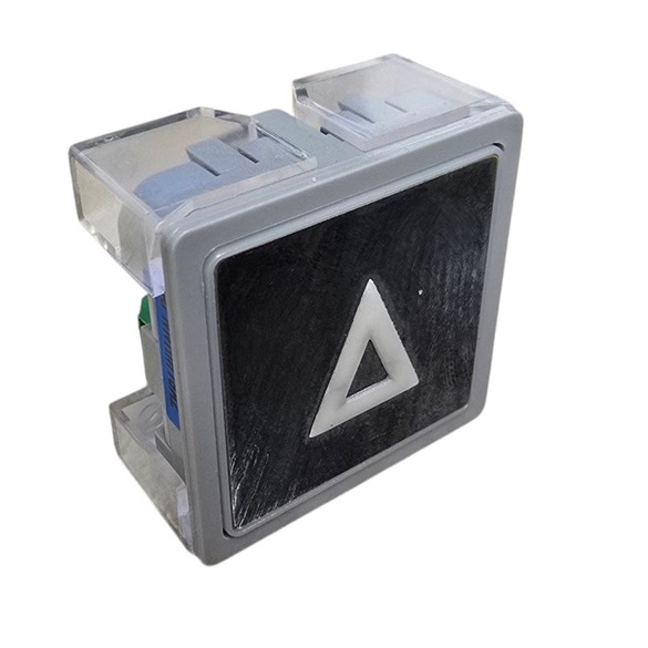 Push Button Down Arrow Blue