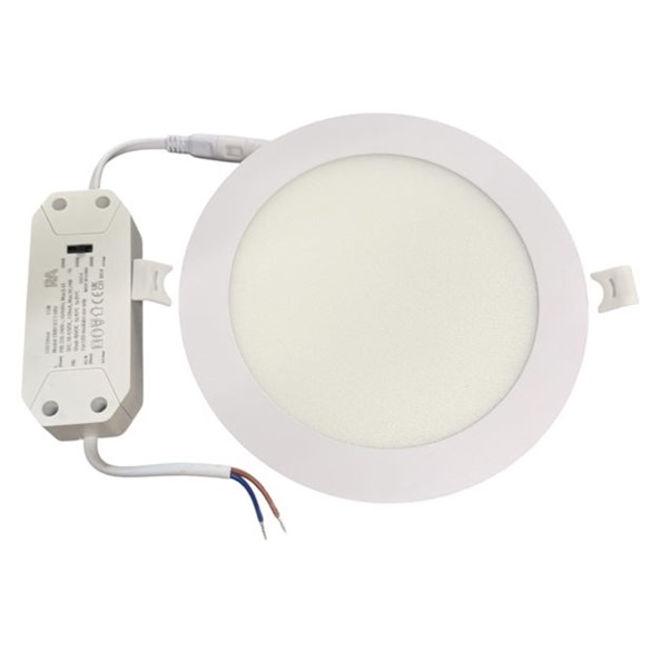 White 15w 155mm c/out d/light 3000-6000k