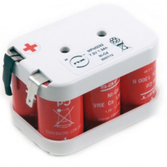 7.2V 1.6Ah NiCd battery pack