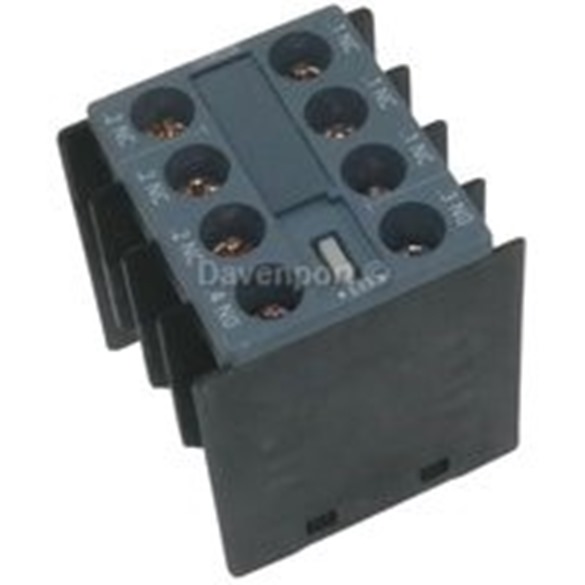 Auxiliary swich block, 1NO+3NC, for contactors 3RT2, srew connection
