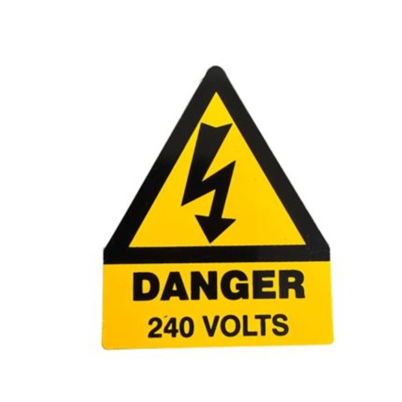 240V Label