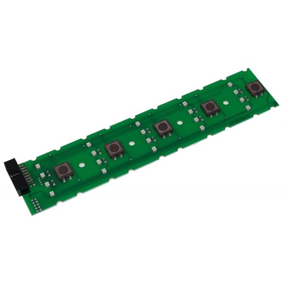 5 DC button printed circuit board