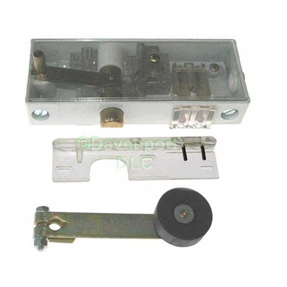 Door lock with lever and contact TF2000