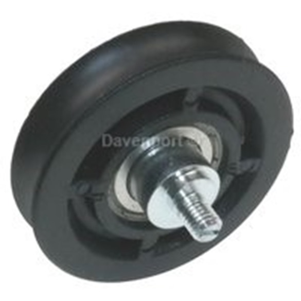 Roller with bolt, D70/60*16.5, round groove 9, M8