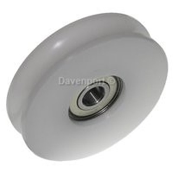 Roller with round groove radius 7, D84/74/12*19.8, bearing 6301Z