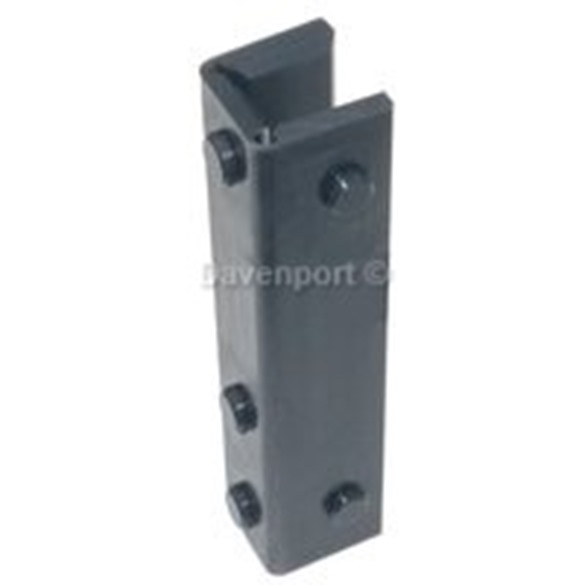 Guide shoe insert EM16PE (black) rail 14