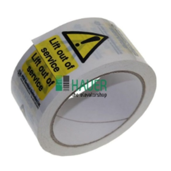 'Lift Out Of Service' Perforated Tape