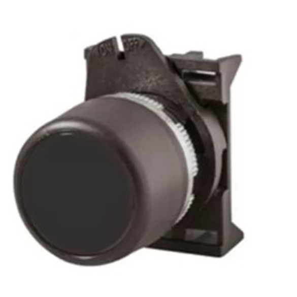 Black Blank push Button